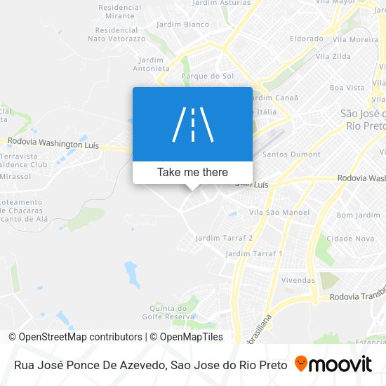 Rua José Ponce De Azevedo map