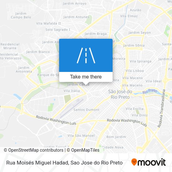 Rua Moisés Miguel Hadad map