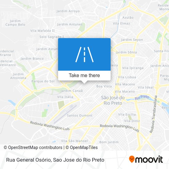 Rua General Osório map