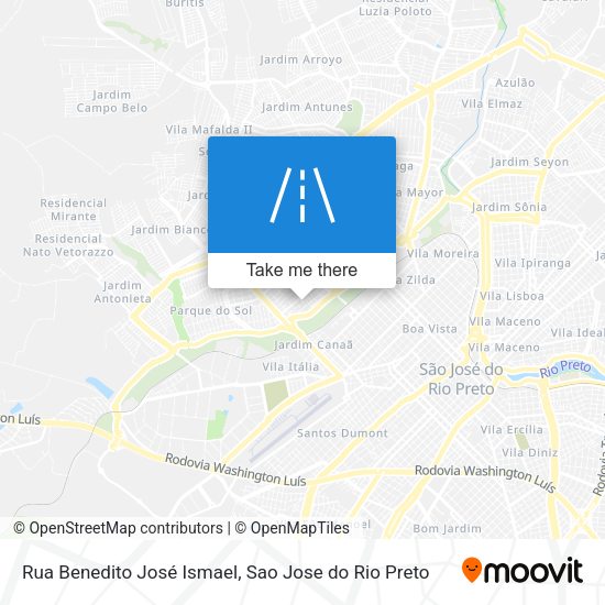 Rua Benedito José Ismael map