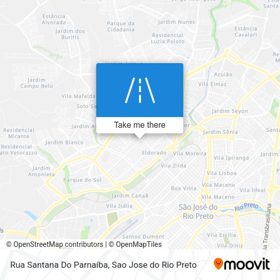 Rua Santana Do Parnaíba map