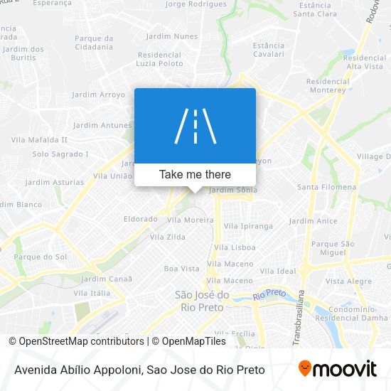 Avenida Abílio Appoloni map