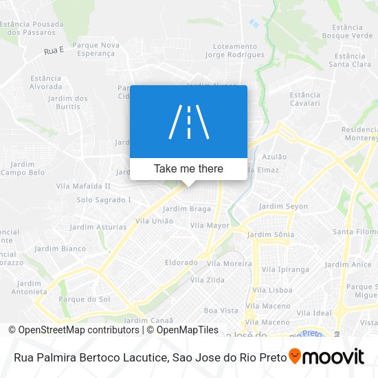 Rua Palmira Bertoco Lacutice map