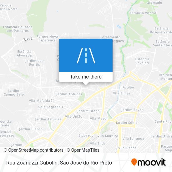 Rua Zoanazzi Gubolin map