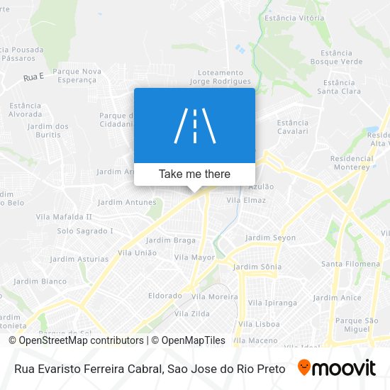 Rua Evaristo Ferreira Cabral map