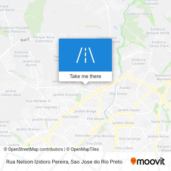 Rua Nelson Izidoro Pereira map