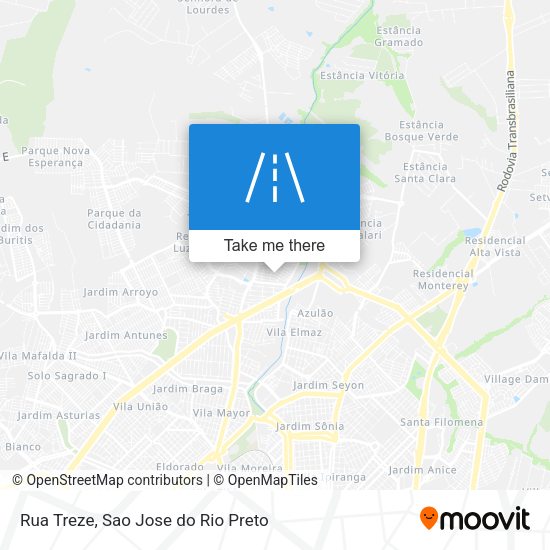 Rua Treze map
