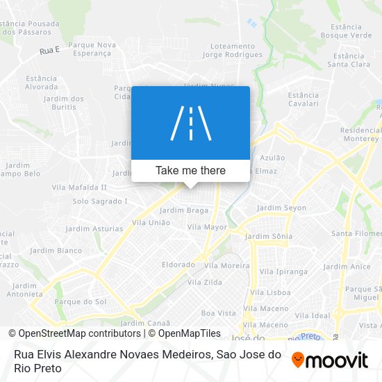 Rua Elvis Alexandre Novaes Medeiros map