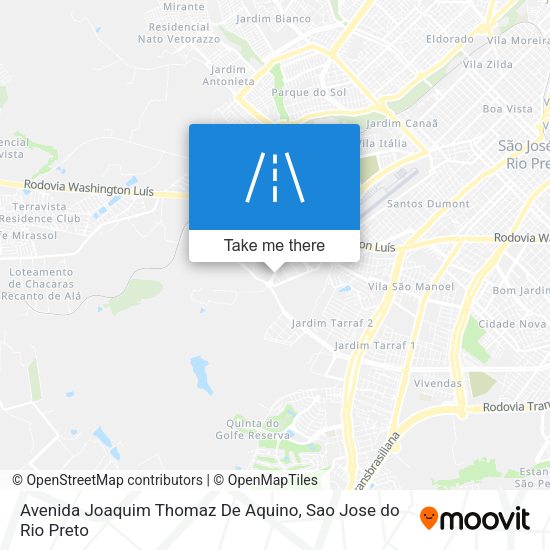 Avenida Joaquim Thomaz De Aquino map