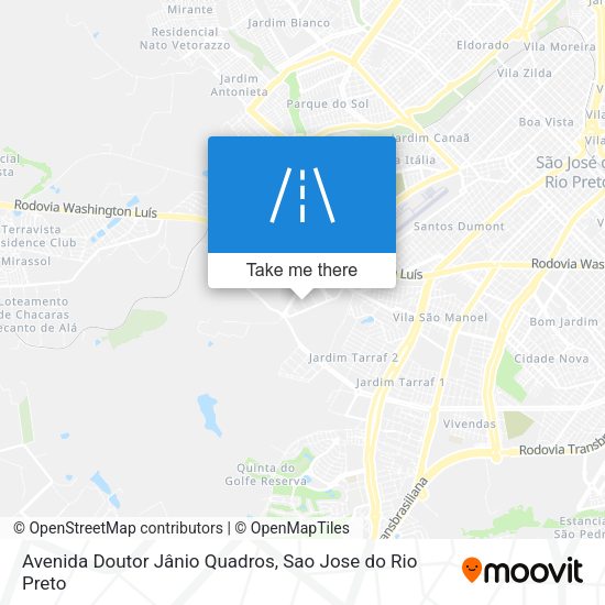 Avenida Doutor Jânio Quadros map