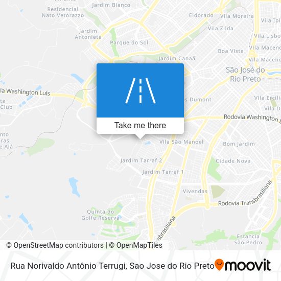 Rua Norivaldo Antônio Terrugi map