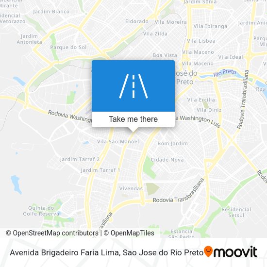Avenida Brigadeiro Faria Lima map