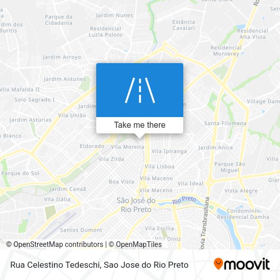 Rua Celestino Tedeschi map