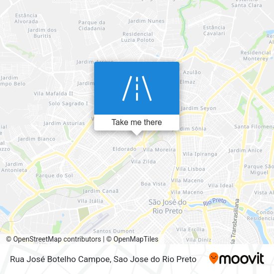 Rua José Botelho Campoe map