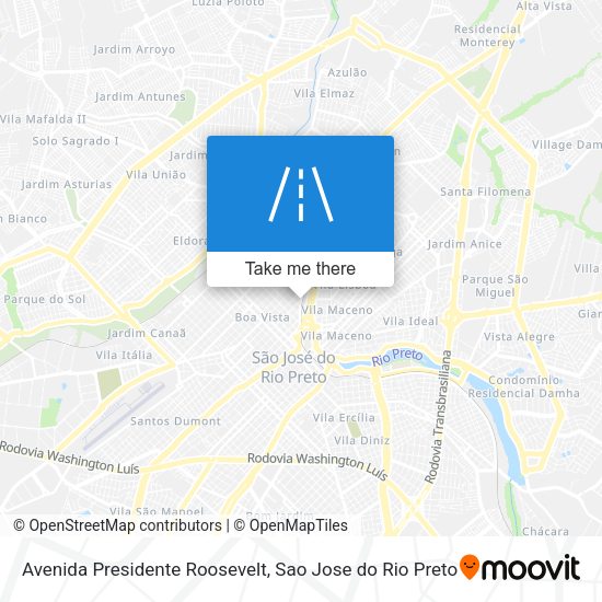 Avenida Presidente Roosevelt map