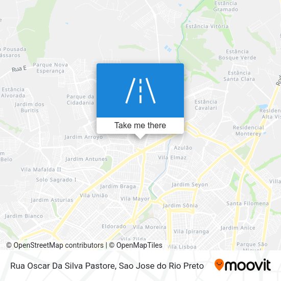 Rua Oscar Da Silva Pastore map