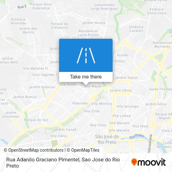 Rua Adanilo Graciano Pimentel map
