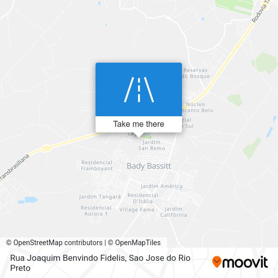Rua Joaquim Benvindo Fidelis map