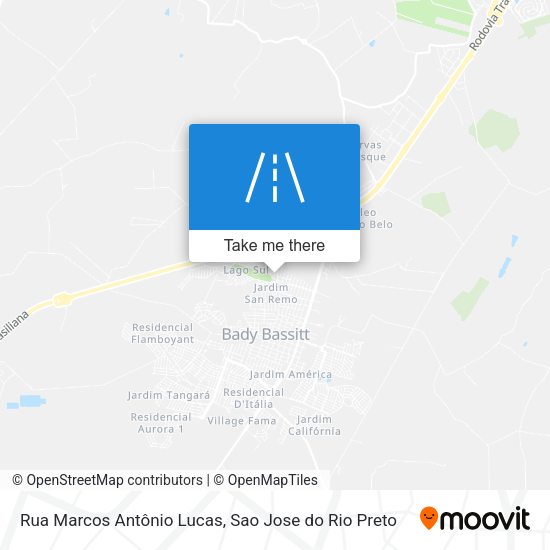 Rua Marcos Antônio Lucas map