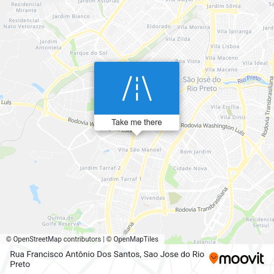 Rua Francisco Antônio Dos Santos map