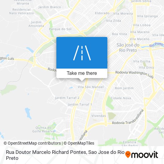 Mapa Rua Doutor Marcelo Richard Pontes