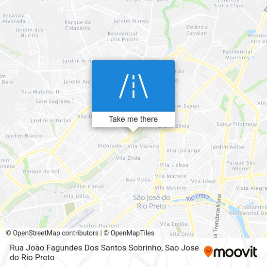 Rua João Fagundes Dos Santos Sobrinho map