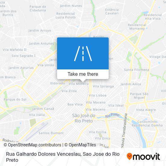 Rua Galhardo Dolores Venceslau map