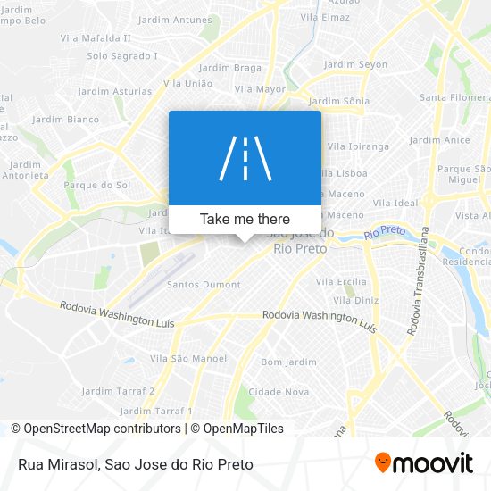 Rua Mirasol map
