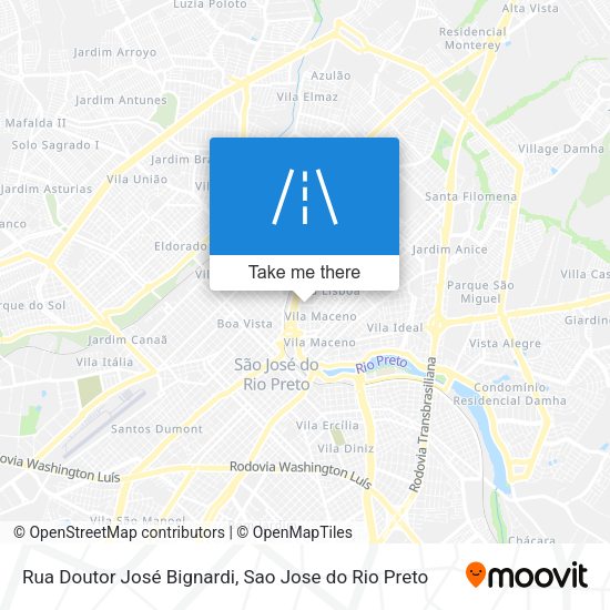 Rua Doutor José Bignardi map