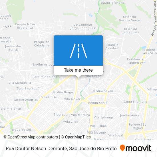 Rua Doutor Nelson Demonte map