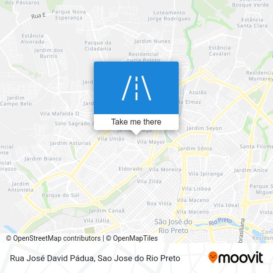 Rua José David Pádua map
