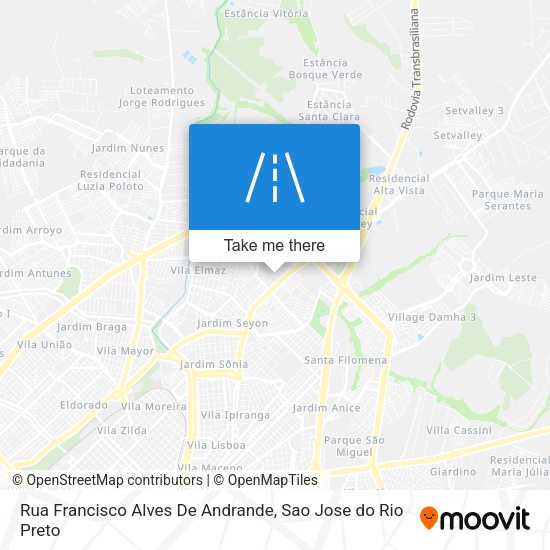 Rua Francisco Alves De Andrande map