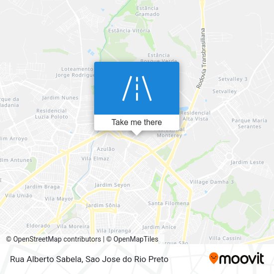 Rua Alberto Sabela map