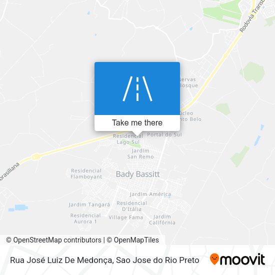 Rua José Luiz De Medonça map