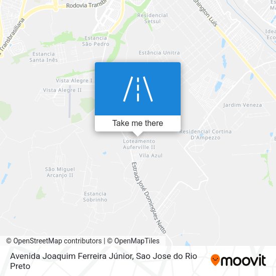 Avenida Joaquim Ferreira Júnior map