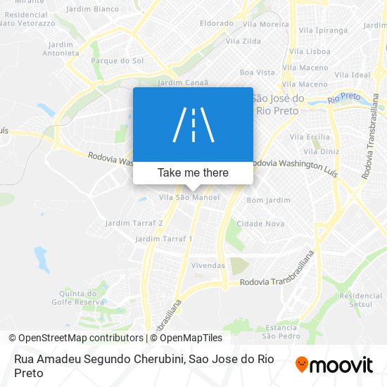 Mapa Rua Amadeu Segundo Cherubini