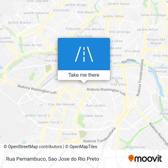 Rua Pernambuco map