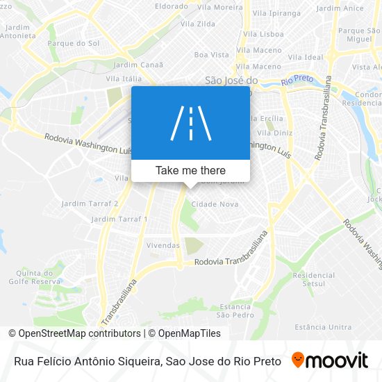 Rua Felício Antônio Siqueira map