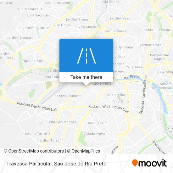 Travessa Particular map