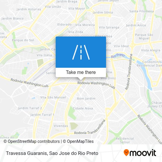 Travessa Guaranis map