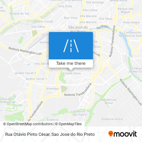 Mapa Rua Otávio Pinto César