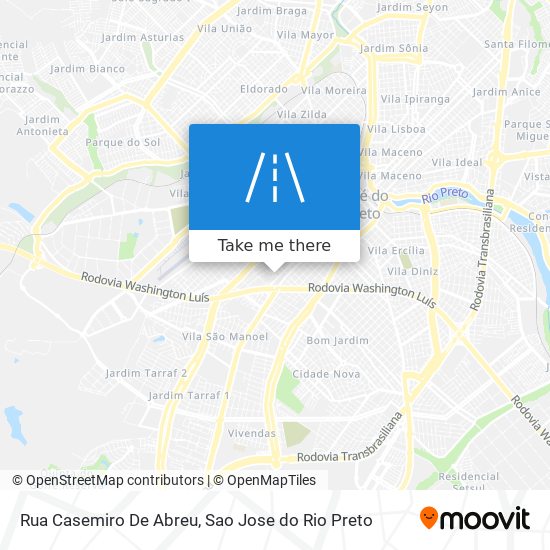 Mapa Rua Casemiro De Abreu