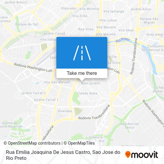 Rua Emília Joaquina De Jesus Castro map