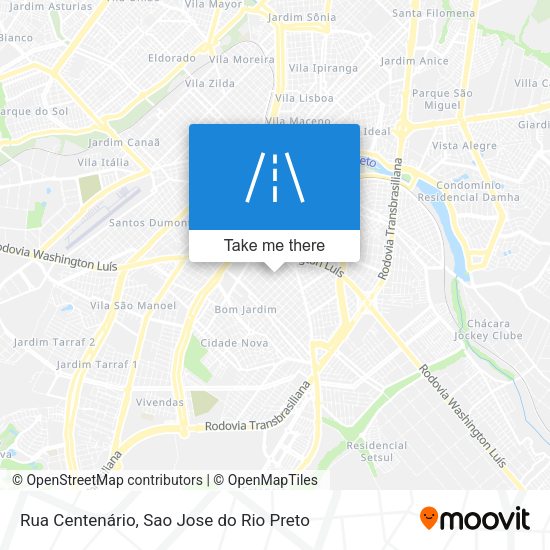 Rua Centenário map