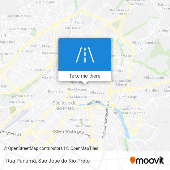 Rua Panamá map