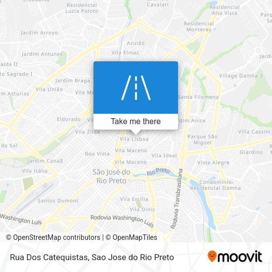 Rua Dos Catequistas map