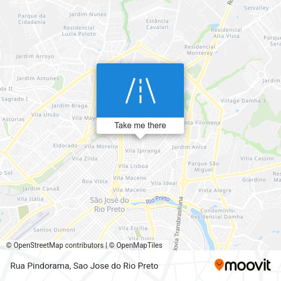 Rua Pindorama map