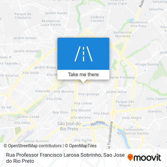 Rua Professor Francisco Larosa Sobrinho map