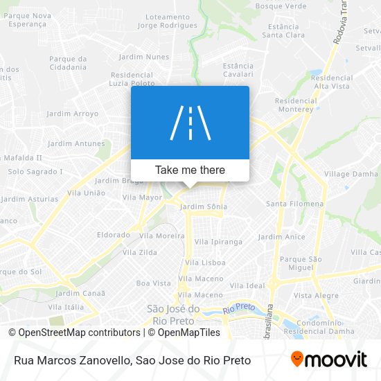 Rua Marcos Zanovello map