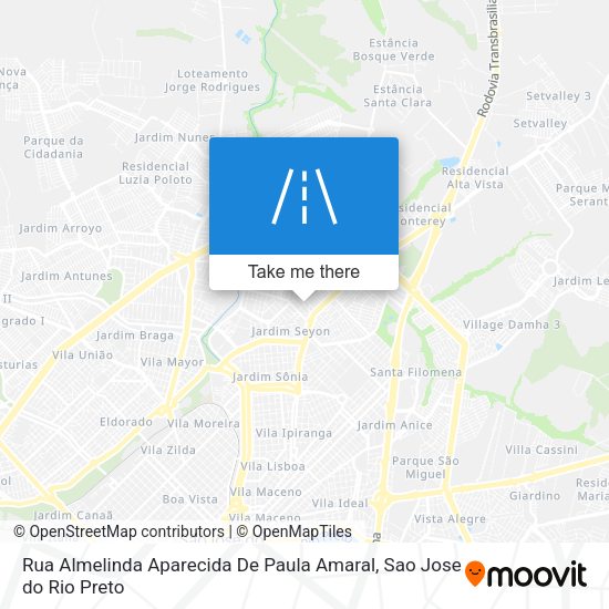 Rua Almelinda Aparecida De Paula Amaral map
